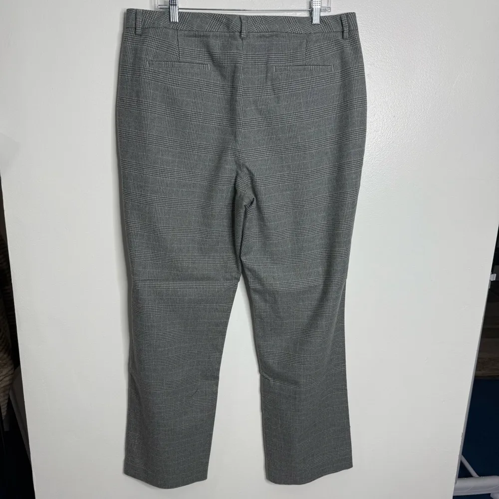 NWT L.L. Bean Womens Classic Fit Weekend Pant Prince Of Wales Light Gray 18 Tall - Image 7