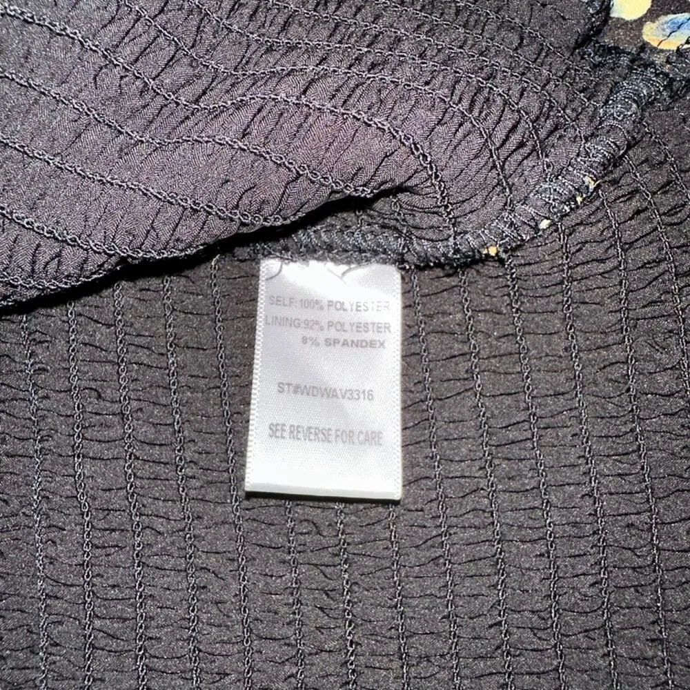 Lost + Wander Dance All Night Long Sleeve Leopard Print Smocked Mini Dress XS - Image 6