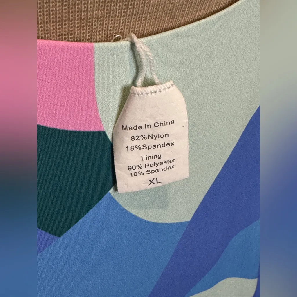 Pink Lily Beach & Boujee Purple Printed One Piece‎ Swimsuit Women’s X-Large - Image 7