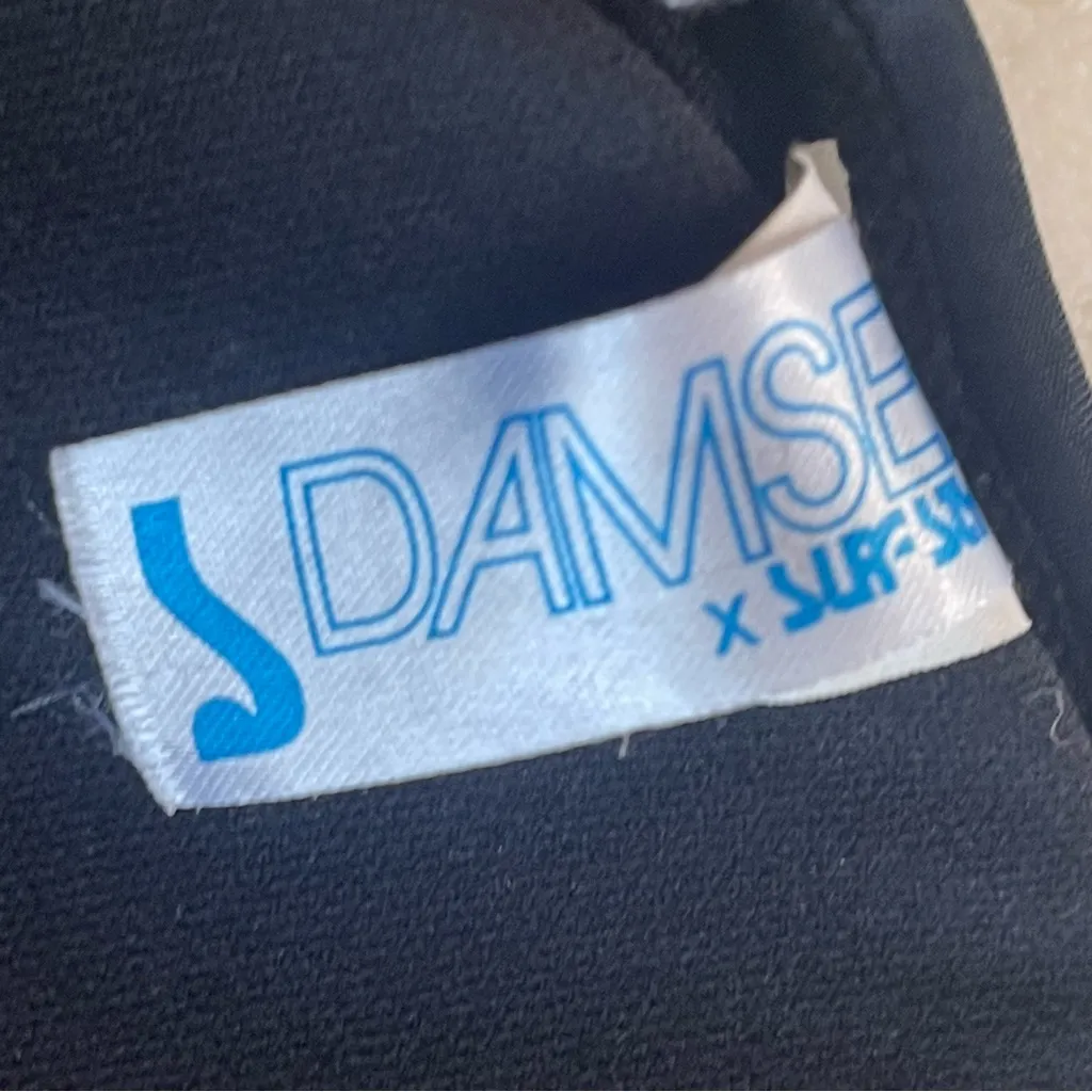 Black Halter Bikini Top with Net Design Juniors Large Size undefined - Image 2