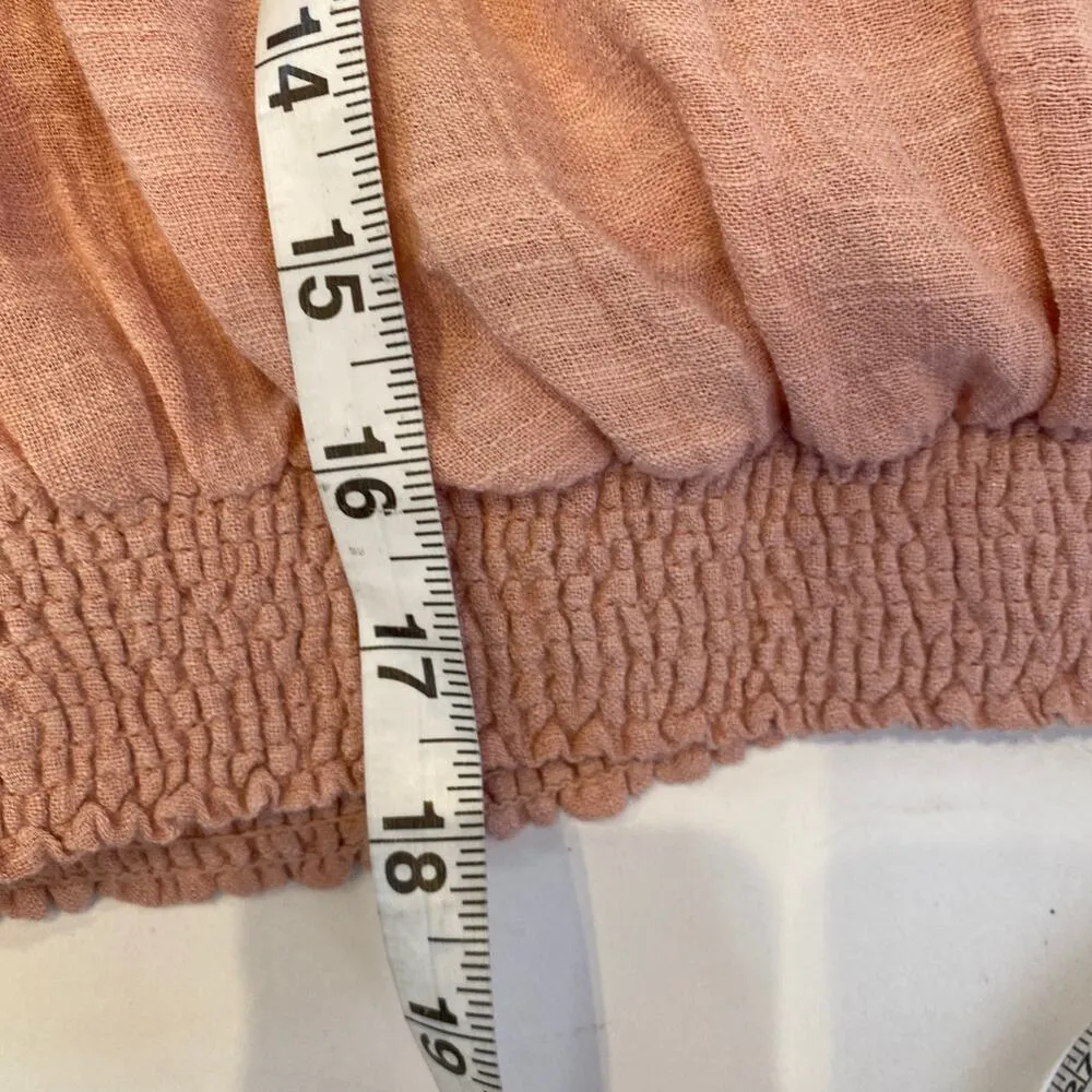 Free People Cherry Blossom Long Sleeve Low Surplice Neckline Crop Top NWT Sz Sm - Image 12