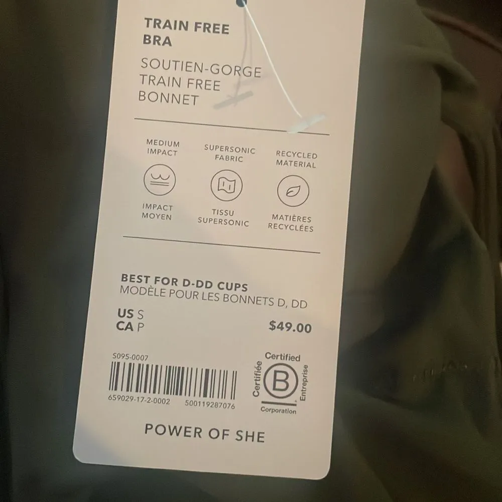 NWT Athleta Train Free Bra. Small. D-DD Aspen 🌳 Olive - Image 7
