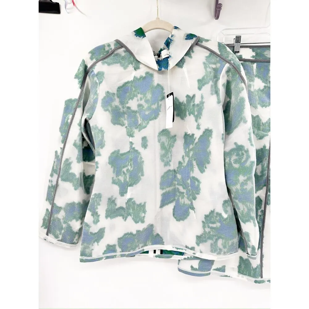 3.1 Phillip Lim Abstract Daisy Floral Print 2 Piece Skirt Jacket SET New - Image 3