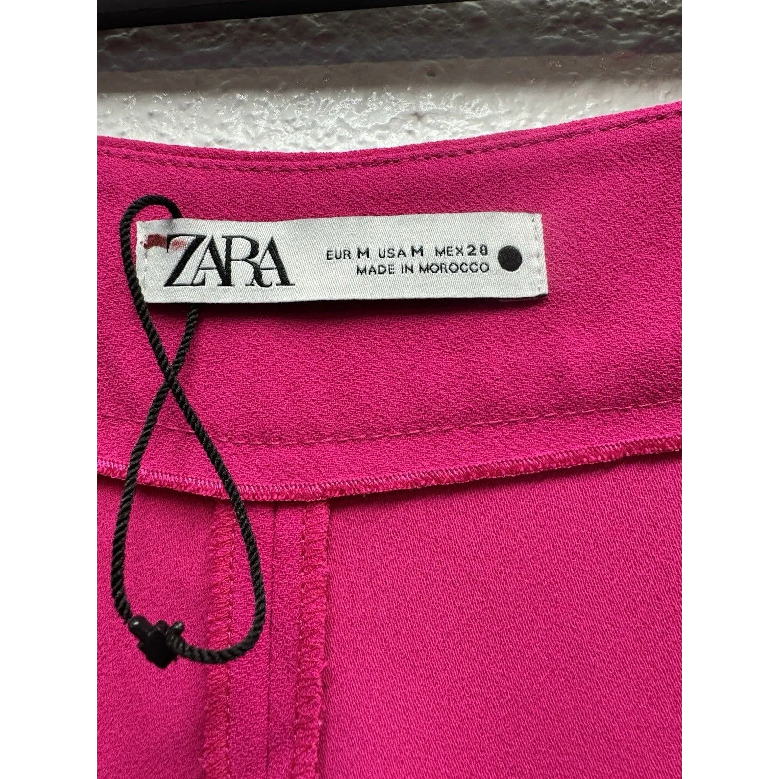ZARA Women's Flowy Wide Leg Pants Hot Pink-Fuschia Dress Pants Size M - Image 8