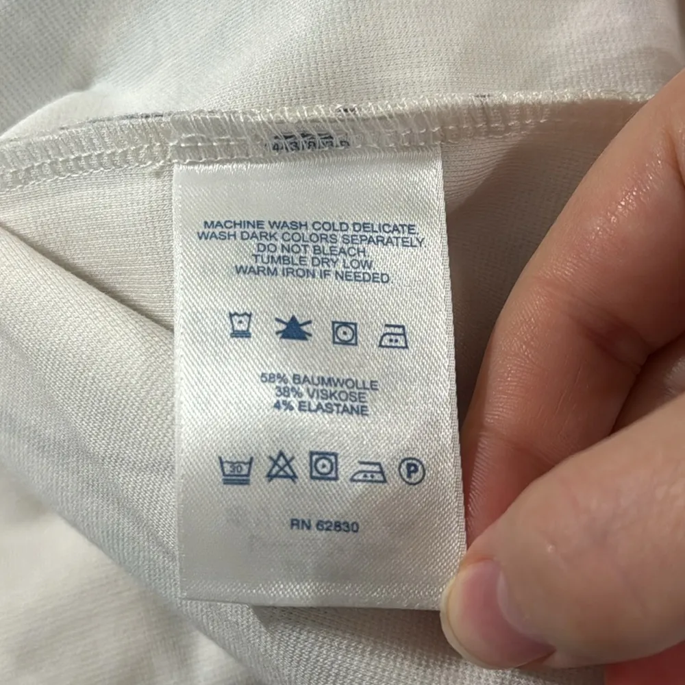 Lands’ End ivory Marin Botanical print Ponte sheath knit dress with pockets 8p - Image 9