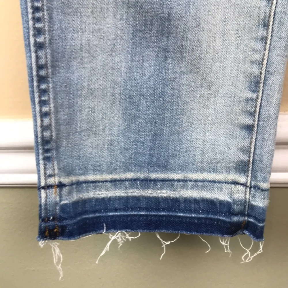 J. Crew Jeans Women’s Vintage Straight Distressed Dip Dyed Denim Jeans - Image 4