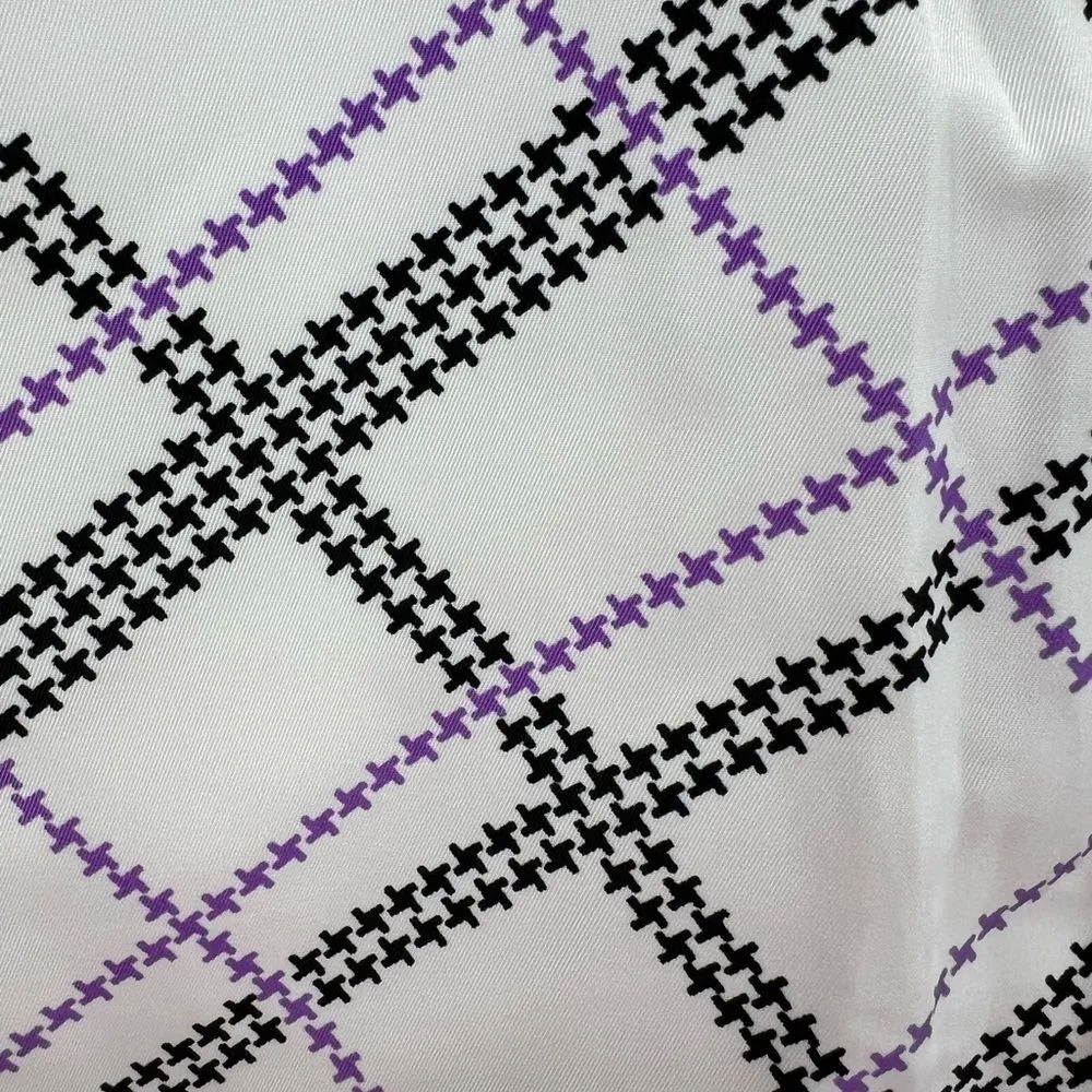 Izod perform women’s golf skirt size 8 stretch outdoors white purple black - Image 7