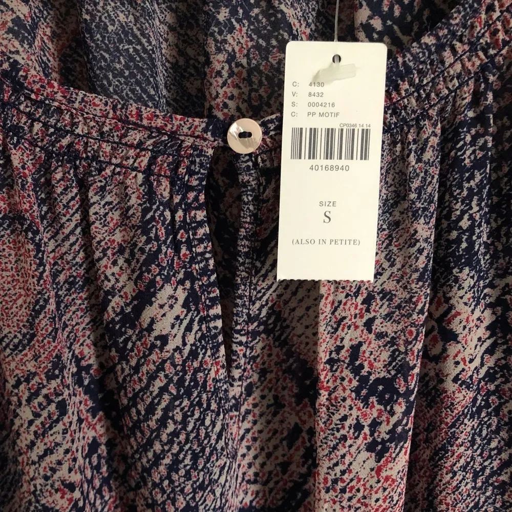 𝅺Anthro Floreat New Zharah Pink Python Snake Print Boho Tie Side Dress Small - Image 6