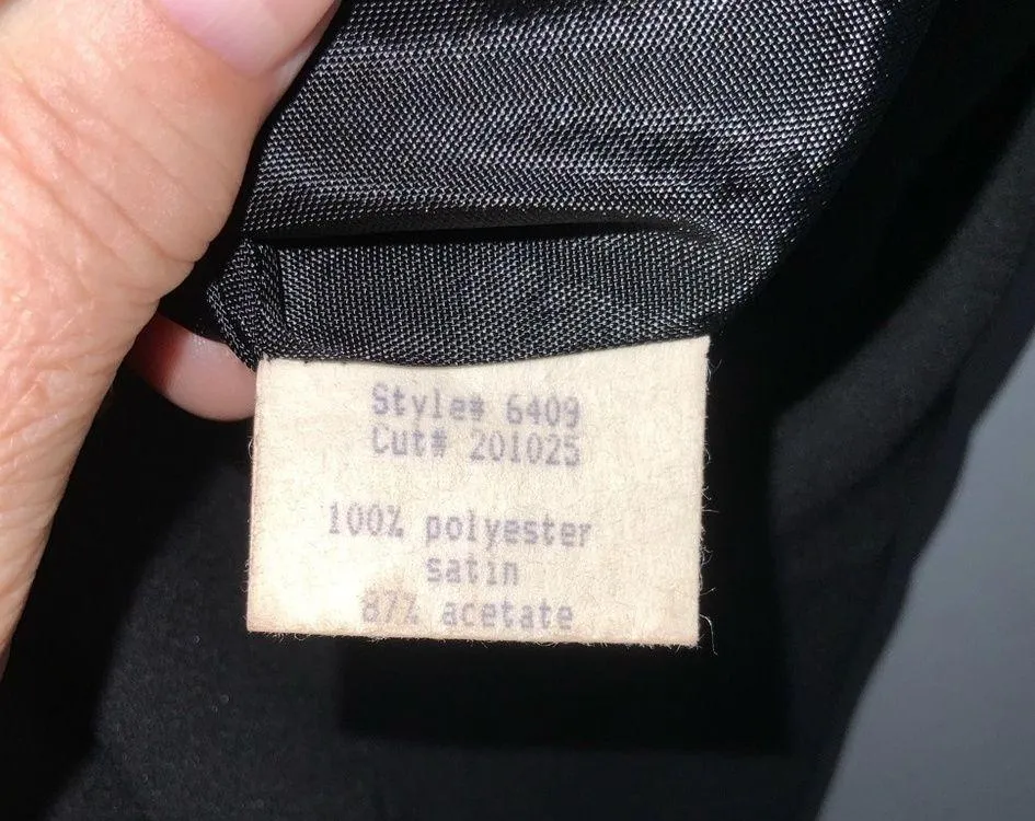 Vintage Ever Beauty Black Knit & Satin Sleeveless Formal Maxi Dress Size 6 - Image 12