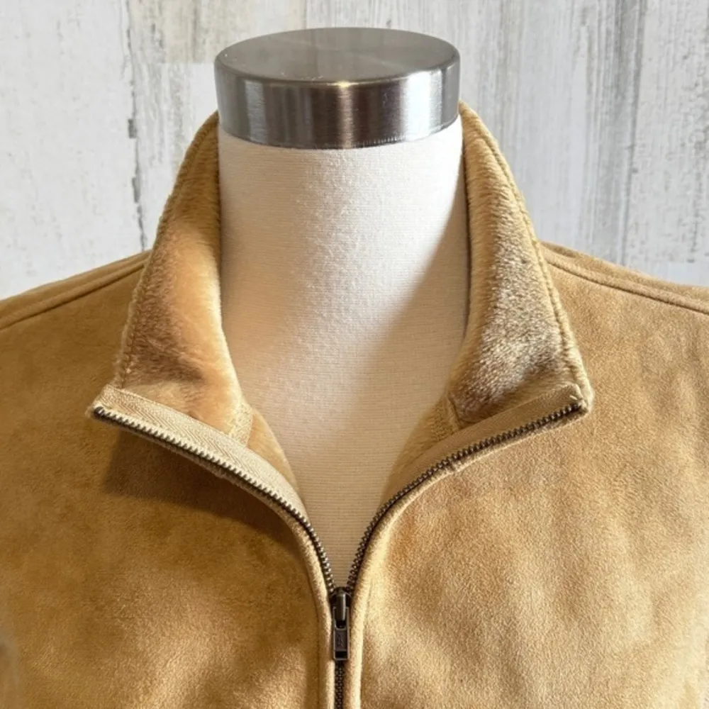 Vintage Honey Faux Suede Vest Buckskin Style –‎ Large NWT - Image 7