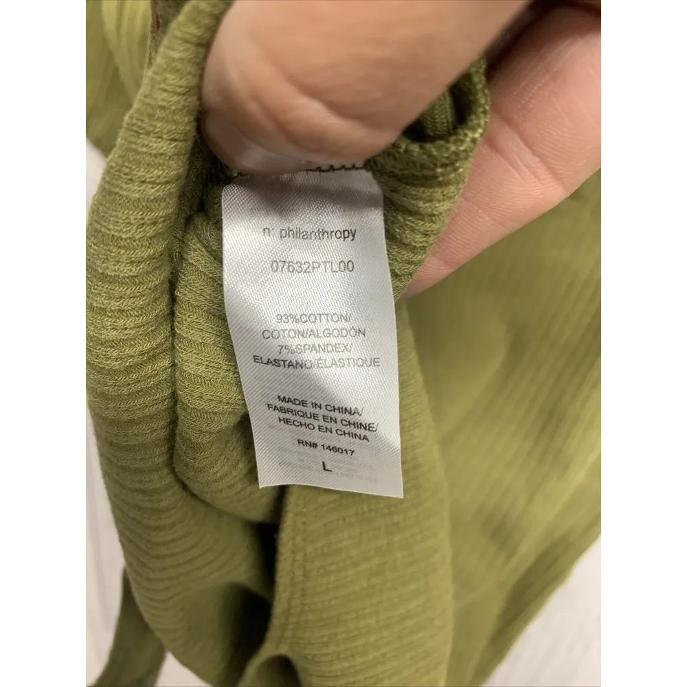 Womens Size L n:Philanthropy Langley Body Suit Olive NWT - Image 7