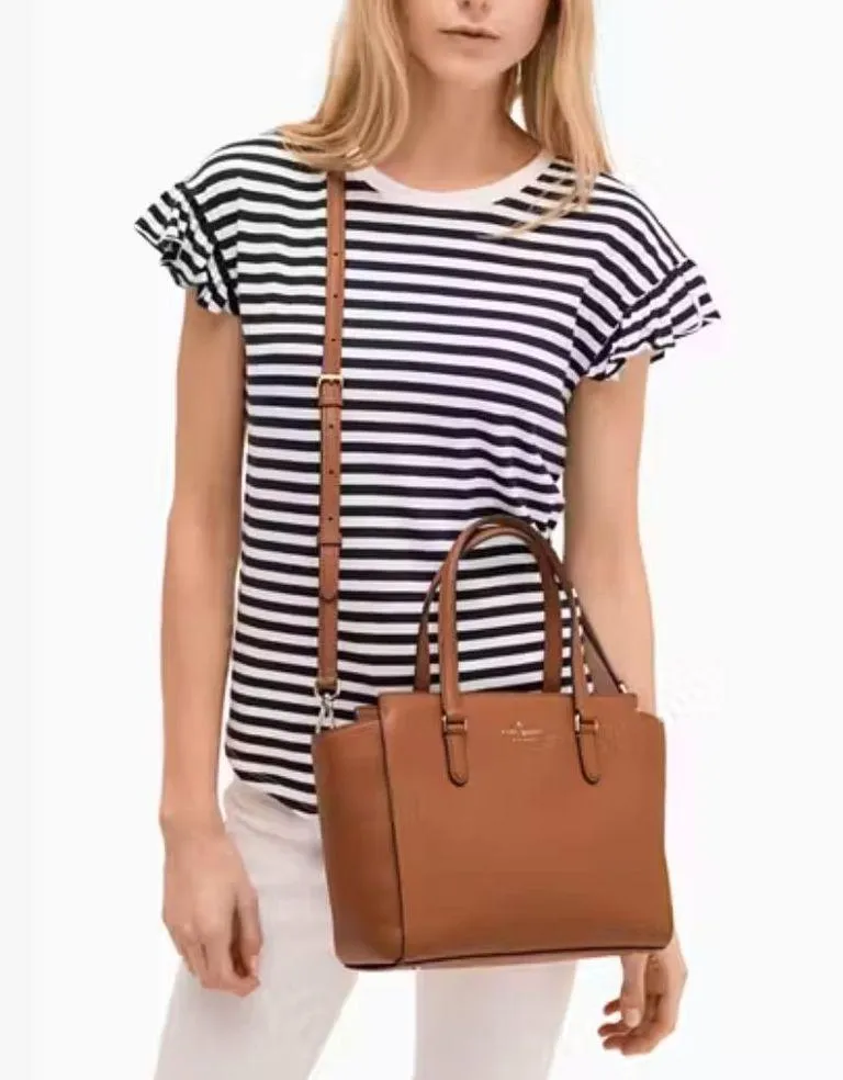 Kate Spade Medium Jackson Satchel Pink Warm Vellum Purse - Image 3