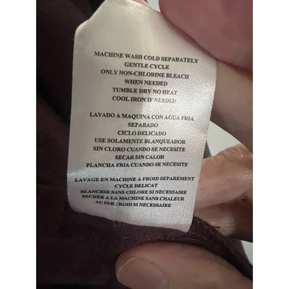 Kut from the Kloth Jacket Women's XS Burgundy Tayanita Faux Suede Blazer - Image 6