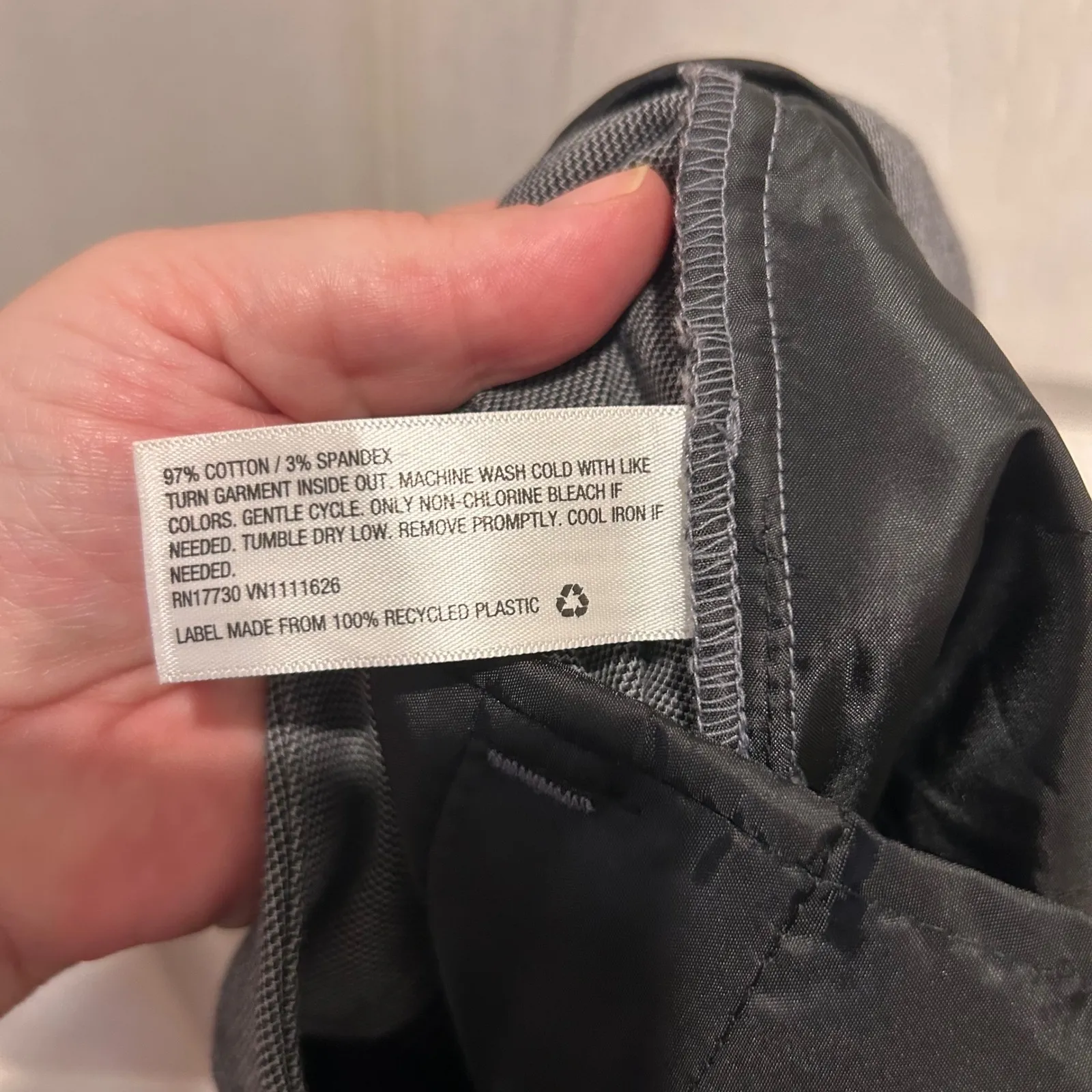 A New‎ Day Women's Size 14 Gray Stretch Cropped Dress Pants Career Casual - Image 9