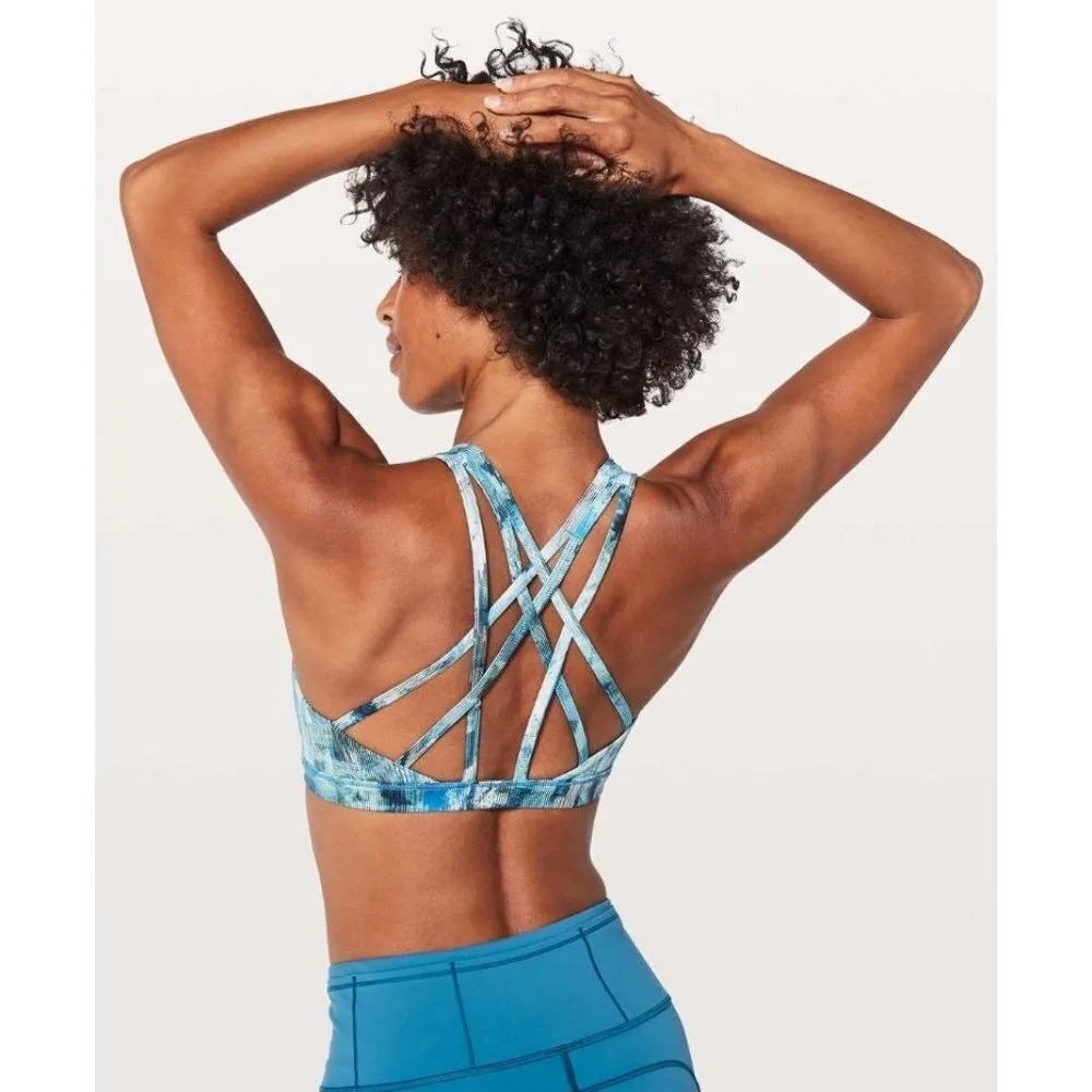 Lululemon Free To Be Serene Sun Dazed Multi Blue Sports Athletic Bra 4 - Image 2