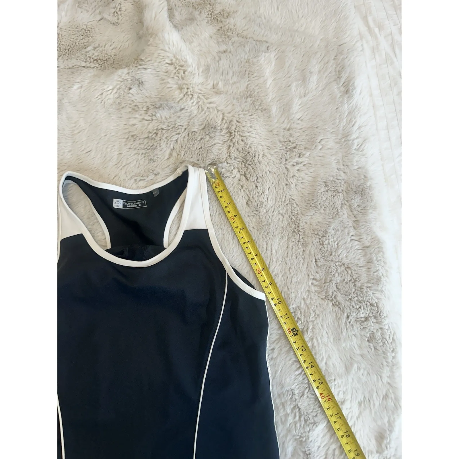 Danskin Women's‎ S Black /WhiteTank Cami Activewear Workout - Image 8