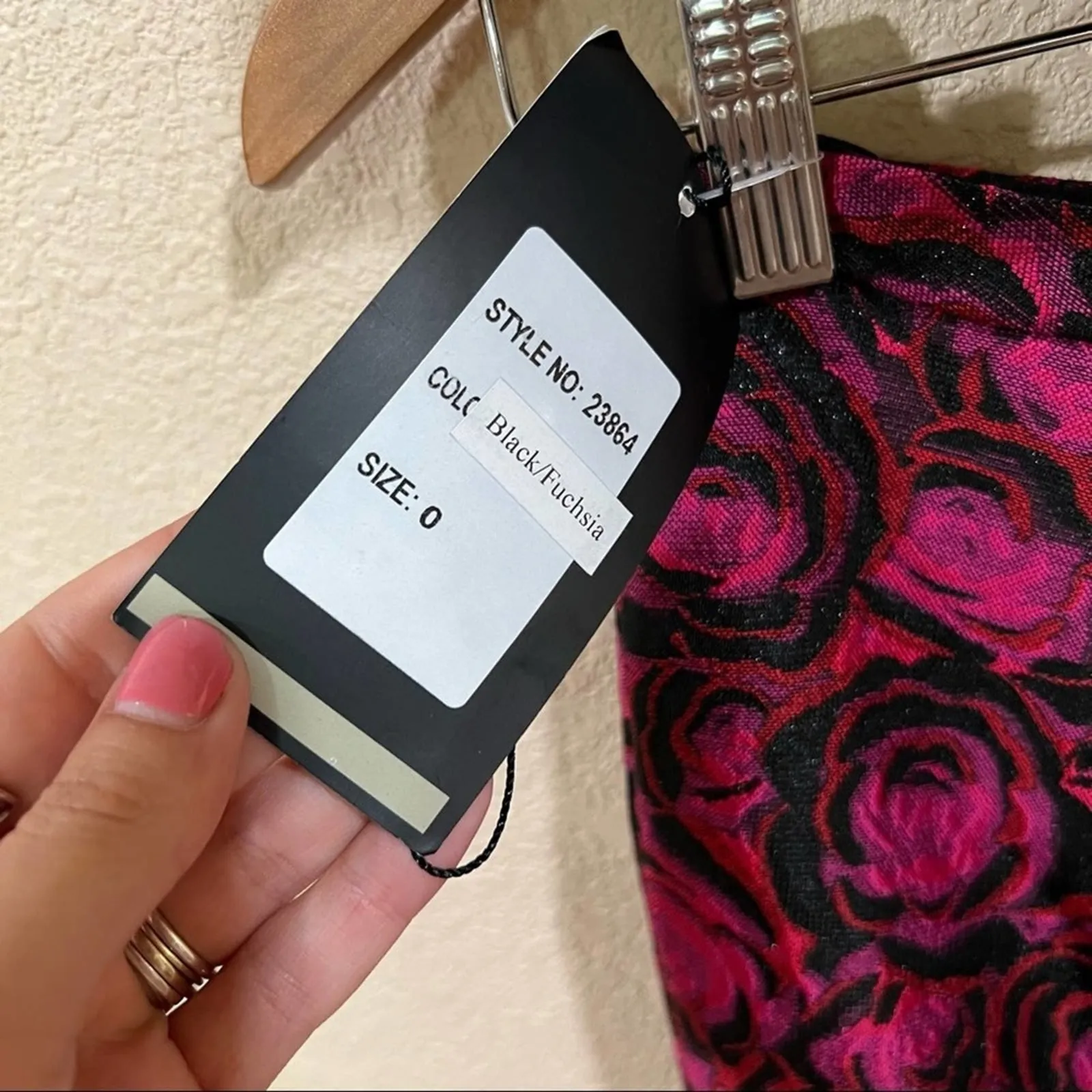 NWT La Femme 23864 two piece mermaid dress - vegan leather top & strappy back - Image 11