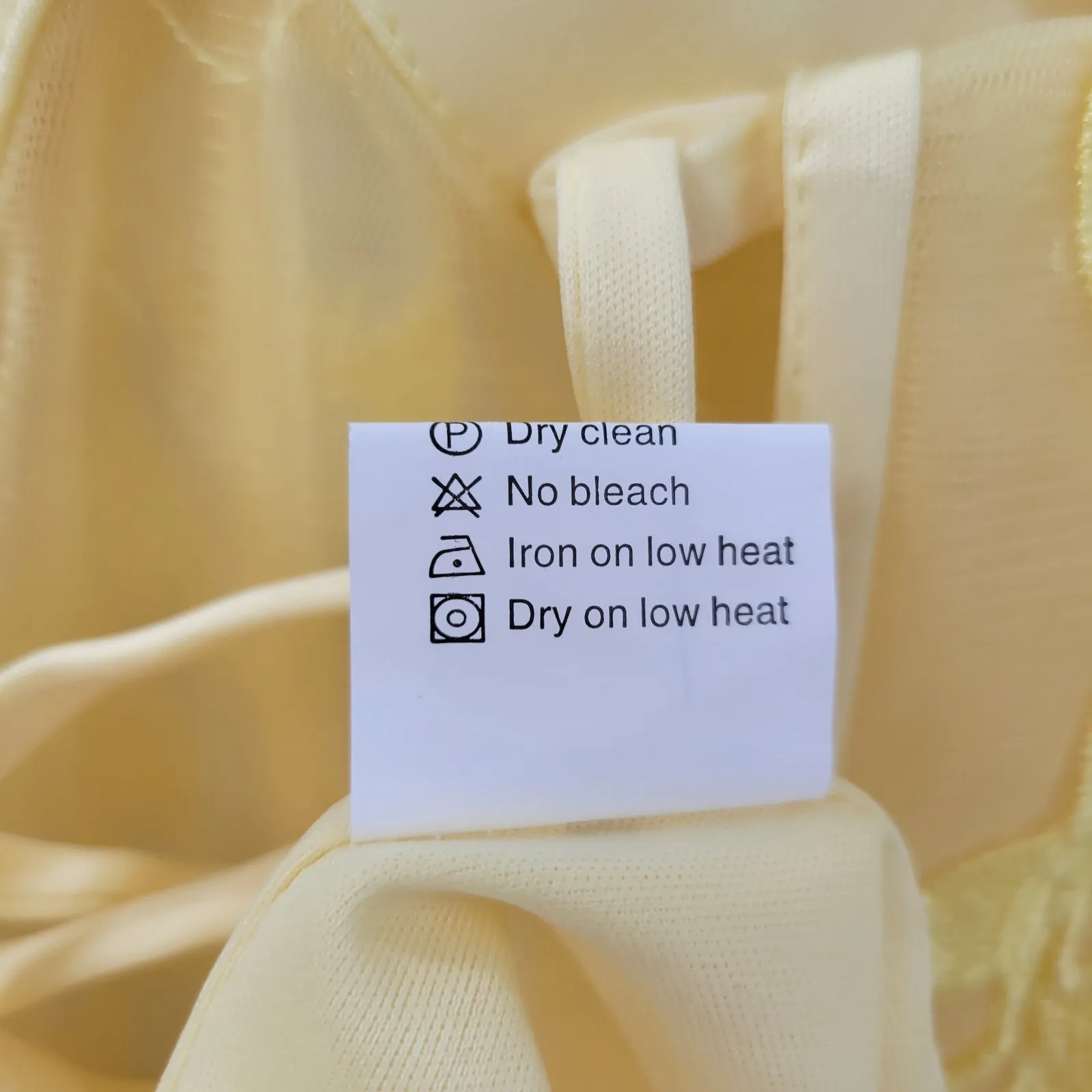 Wear Your Love Prom Dress M Yellow Floral Lace Corset Side Slit Evening Gown NEW Size M - Image 6