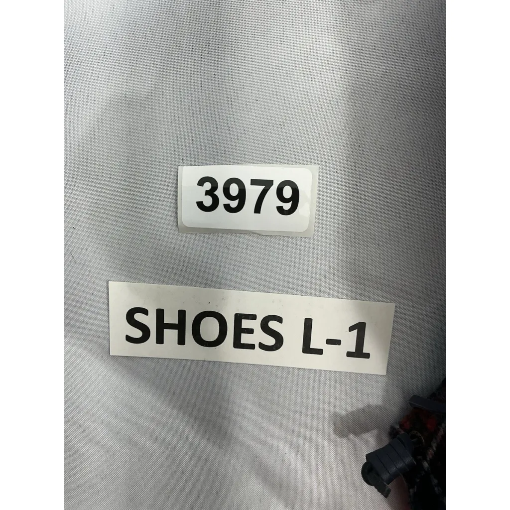 Womans Sperry Duck Boots 7.5 Navy plaid Zip Up Laces - Image 9