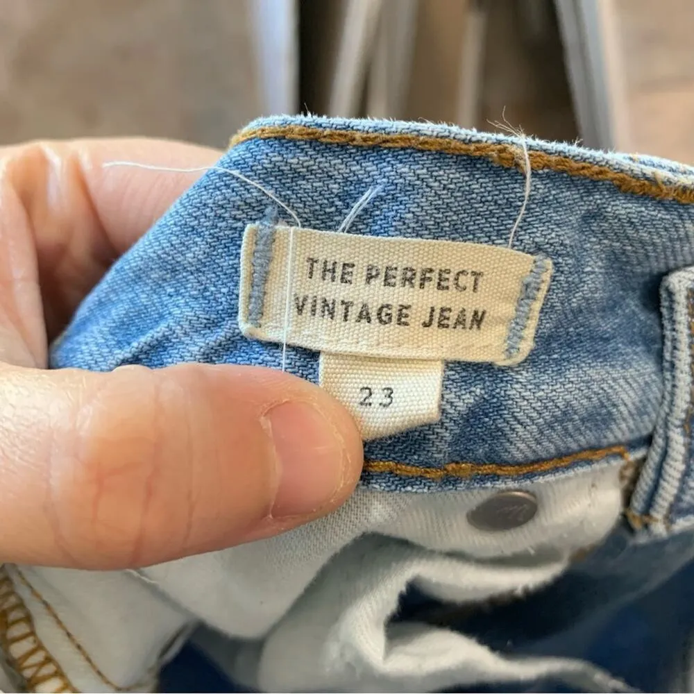 Madewell The Perfect Vintage Jean Light Wash 100% Cotton C2819 - Image 6