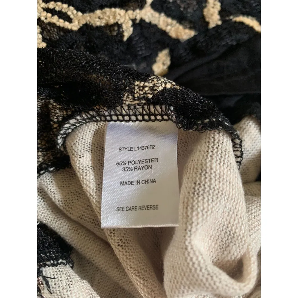 Lily by Firmiana Womens Size M Sleeveless Blouse Dress Leopard Mixed Prints Size M - Image 5