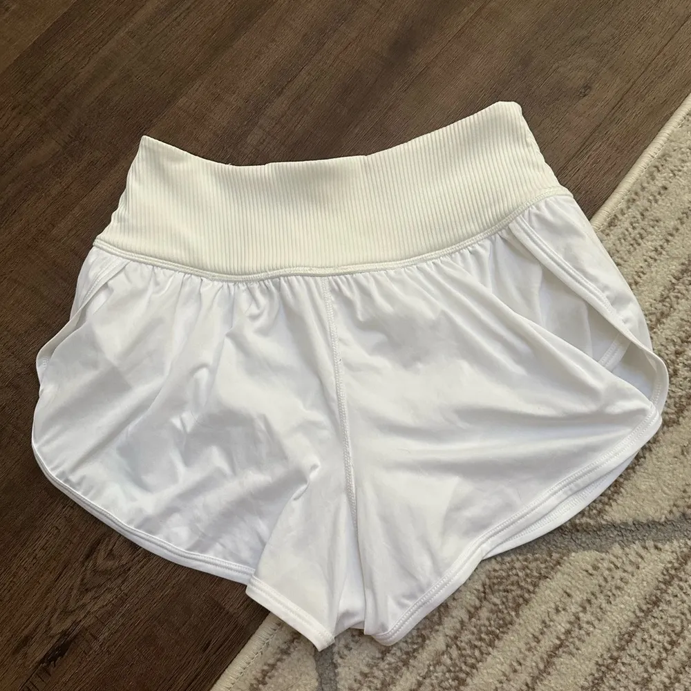 Free People FP Movement White Game Time Shorts M Size M - Image 3
