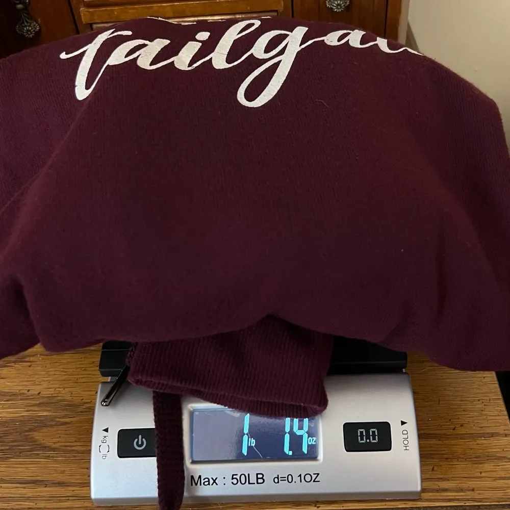 Never Late to Tailgate Hoodie Shirt Juniors Size XXL 19 Soft Cozy Thumbholes - Image 9