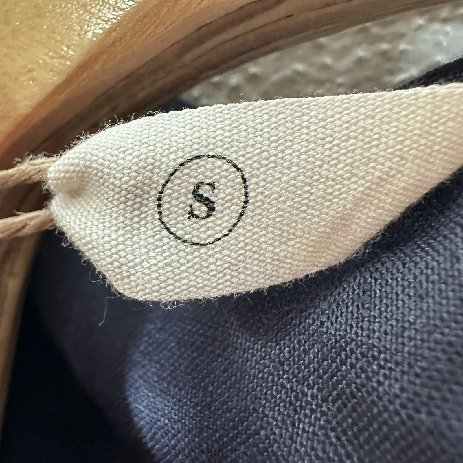 NEW Grae Cove Linen Jumpsuit Navy Blue Wide Leg Button Belted Womens Small - Image 6