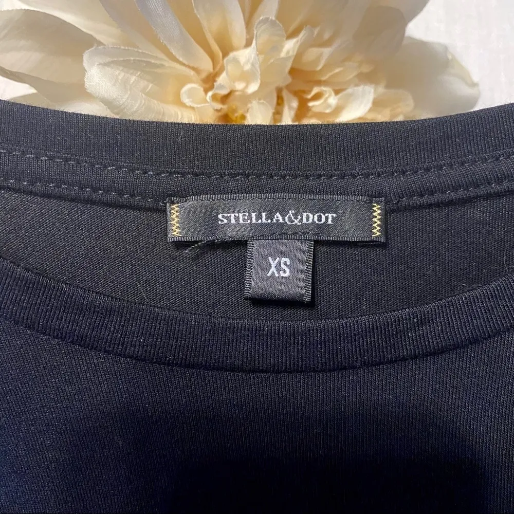 Stella and Dot Black Lace Long Sleeve Blouse XS - Image 11