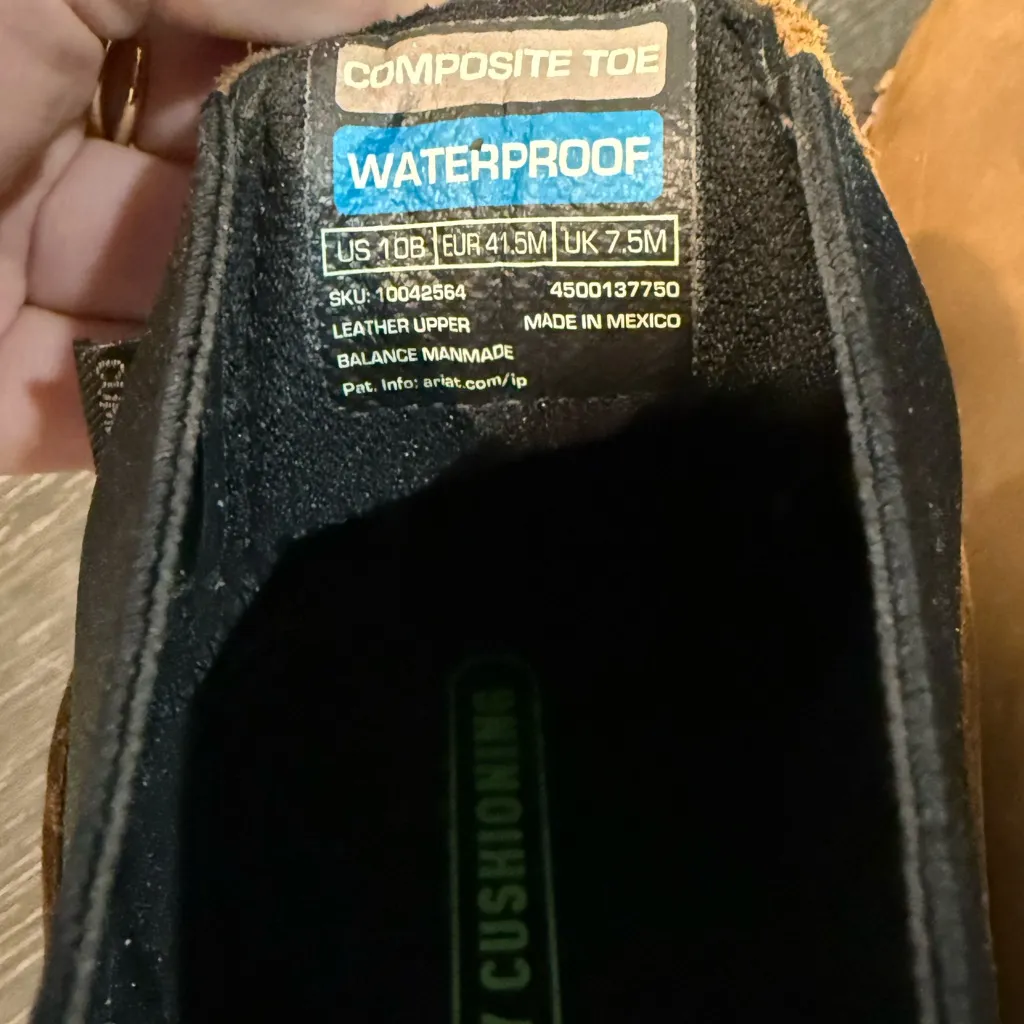 ARIAT WOMEN'S REBAR WEDGE CHELSEA H20 PULL ON WORK BOOTS - COMPOSITE TOE - Image 6