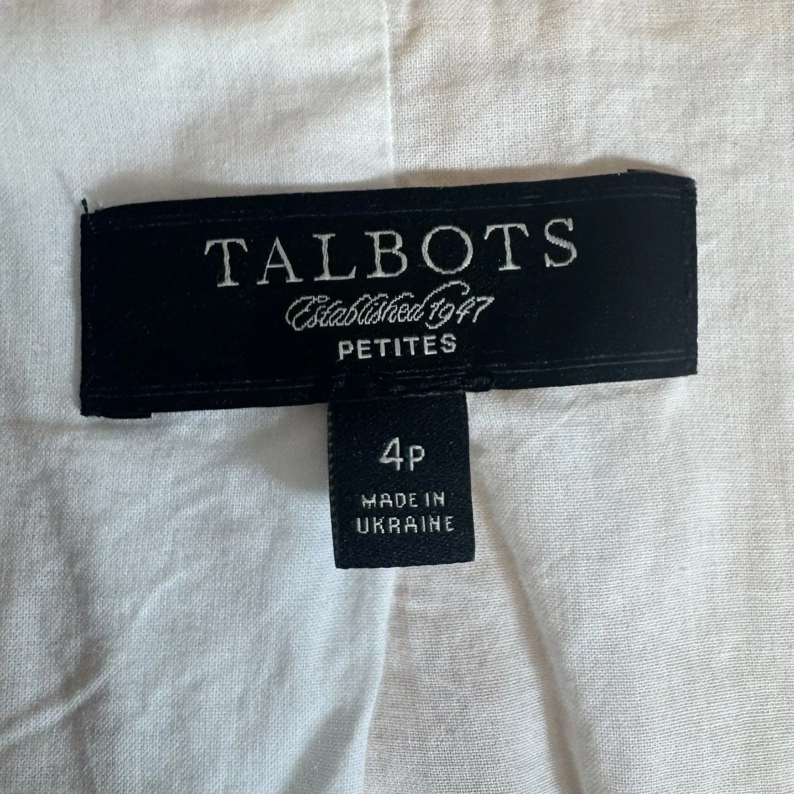 Talbots Linen Cotton Blazer 4P Petite Orange Y2K Academia Preppy Corporate Work - Image 8