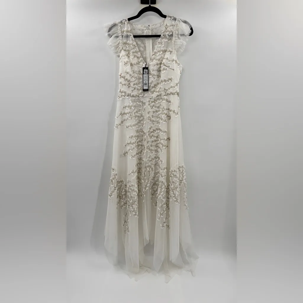 BCBGMAXAZRIA  Embroidered Tulle Gown - Image 5