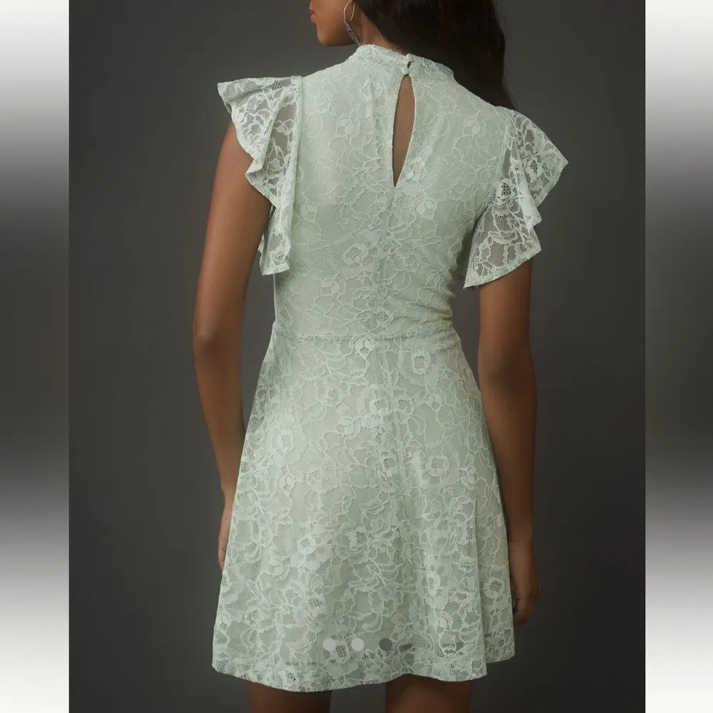 NWT Maeve Sleeveless Mock-Neck Mini Lace Dress Size Small - Image 2