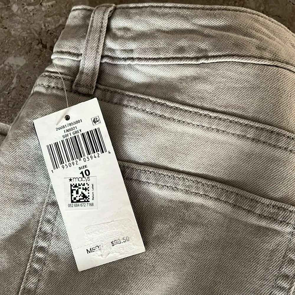 Lauren Ralph Lauren High Rise Skinny Ankle Jeans, Grey, Size 10 New w/Tag $99.5 - Image 8