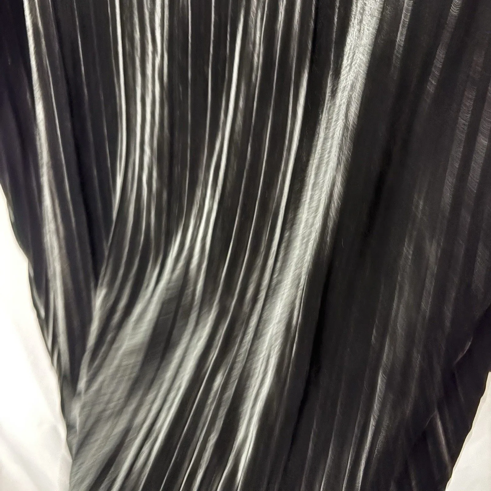 Foxcroft Long Sleeve Black Velvet Velour Relaxed Button Up Shirt Top Size 10 - Image 7