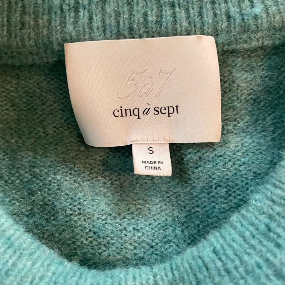 Cinq a Sept Pullover Sweater Green size Small - Image 4