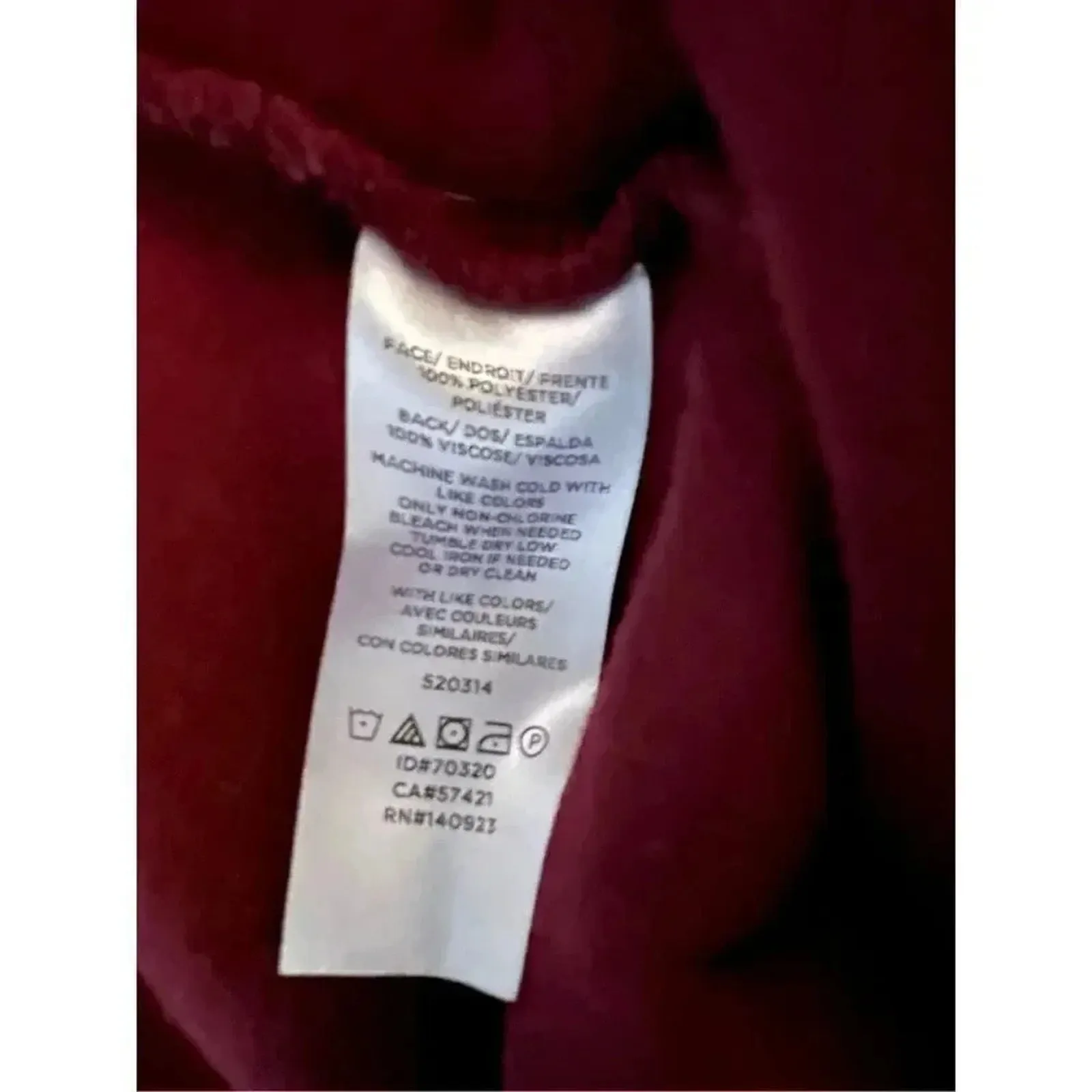 Loft maroon cowl neck  Sherpa fleece  sweater Size Small - Image 5