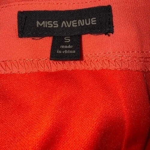 MISS AVENUE Bright Orange Skirt With Shorts and Crop Top Outfit NWOT Size Small‎ - Image 9