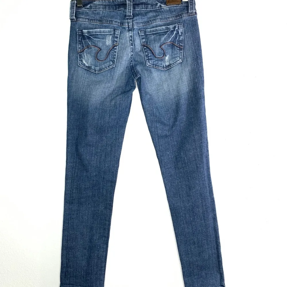 Refuge Dark Wash Skinny Jeans Size 3S - Image 7