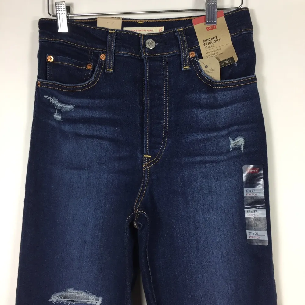 Levi’s Ribcage Straight Ankle Jeans Distressed 27 - Image 10