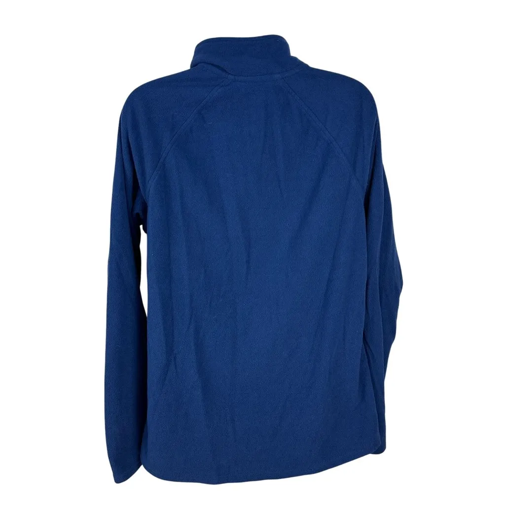 Natural Reflections  Navy Blue 1/2 Zip Fleece Pullover Womens Size M - Image 2