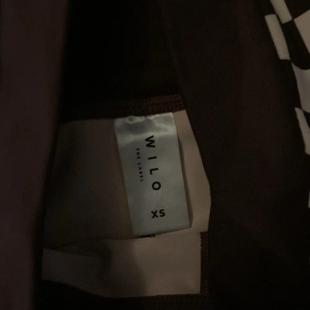 Wilo brown checkered bike shorts with pockets size XS - Image 4