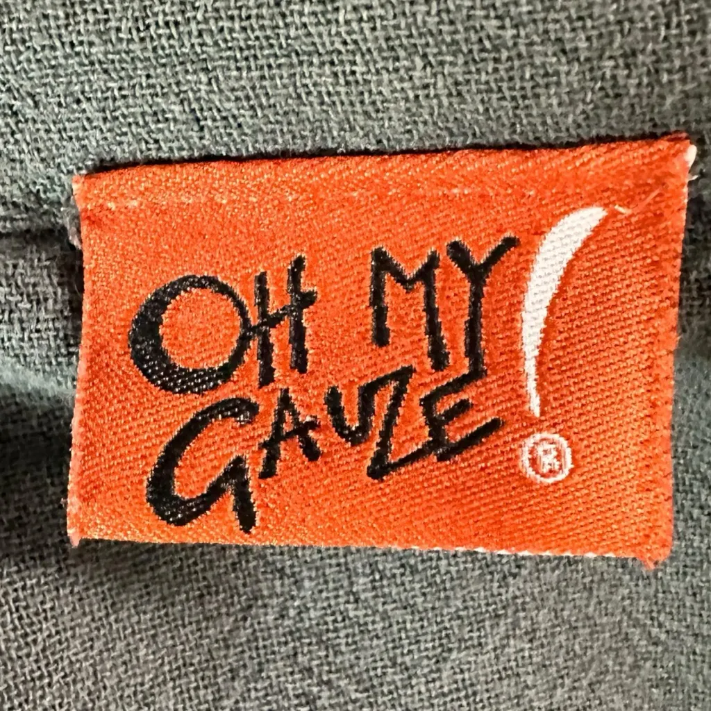 Oh My Gauze! LagenLook Bohemian Slate Gray Gauze Cardigan Kimono Small Medium - Image 5