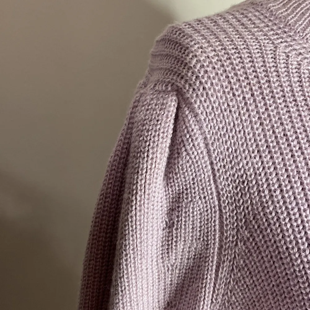 Eleven Six Mia lilac baby alpaca puff sleeve sweater size M Purple Size M - Image 8