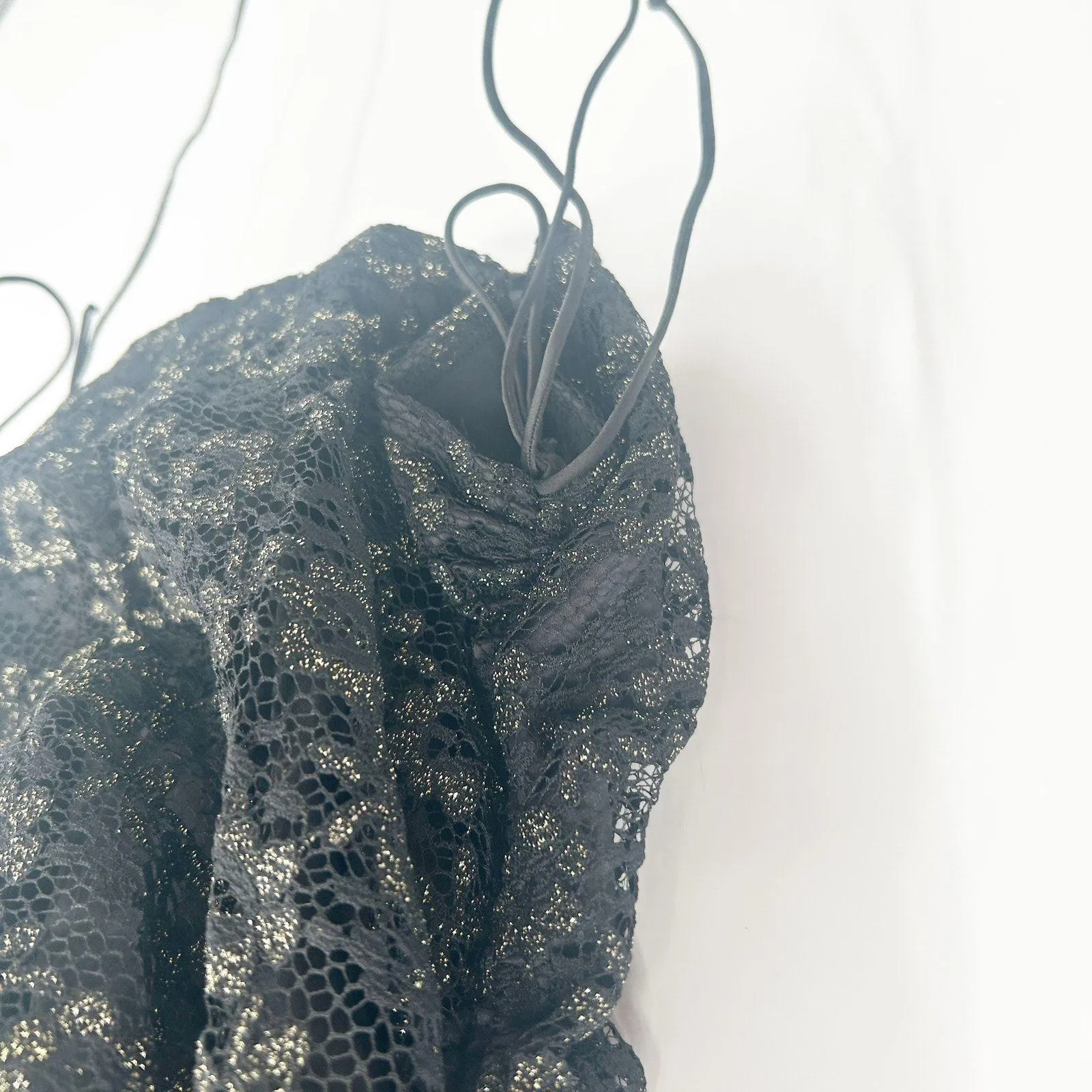 NWT For Love & Lemons Whimsigoth Party Joanna Floral Lace‎ Corset Mini Dress S - Image 4