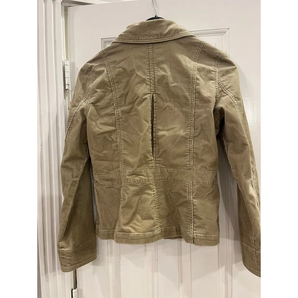 Eddie Bauer Corduroy Y2K Jacket Women Medium Chore Pocket Dainty Grunge Feminine - Image 3