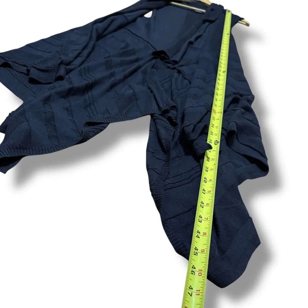 Kate & Mallory Navy Blue Sleeveless Vest Cardigan – Size Medium - Image 5