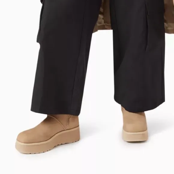 UGG Woman’s Cityfunc CHESTNUT Mid Boots Square toes Platform New Sz 9 - Image 4