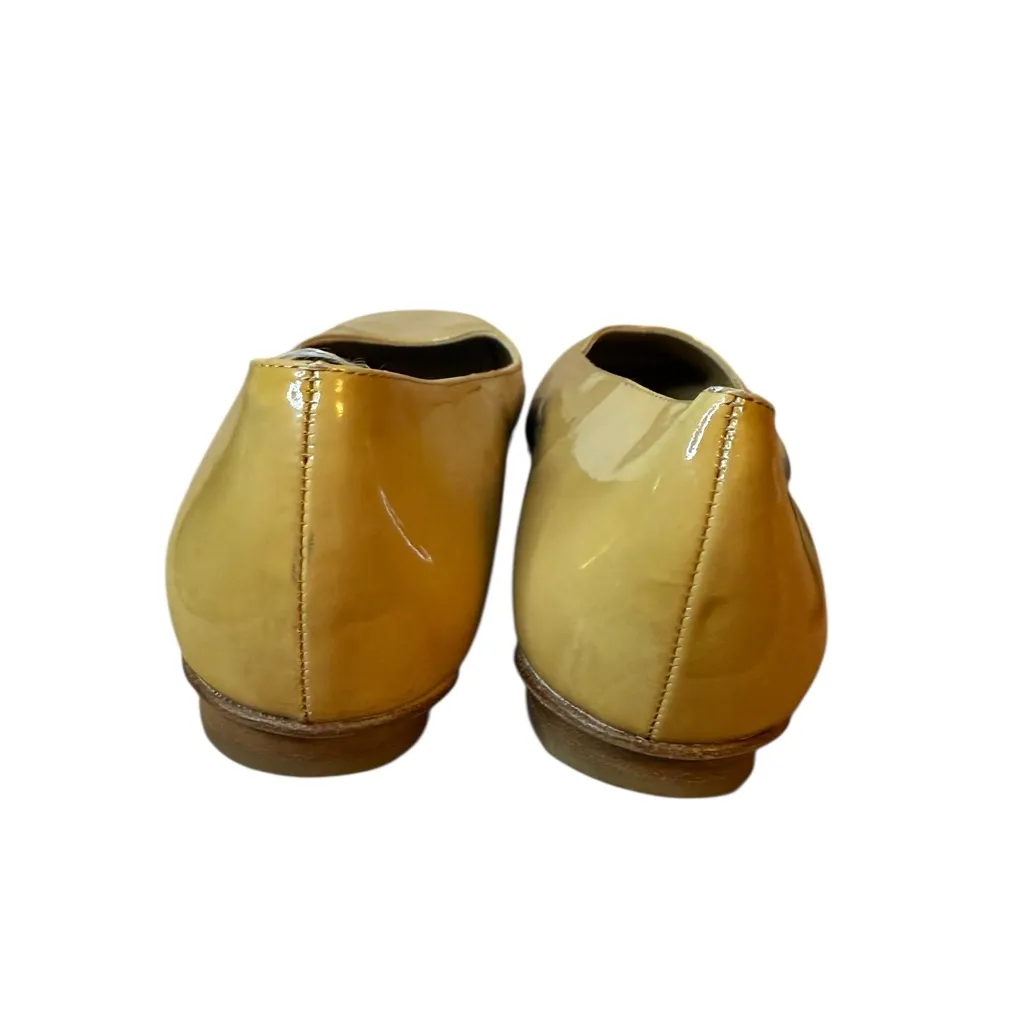 Kate Spade Nude Patent Leather Square Toe Ballet Flats - Image 4