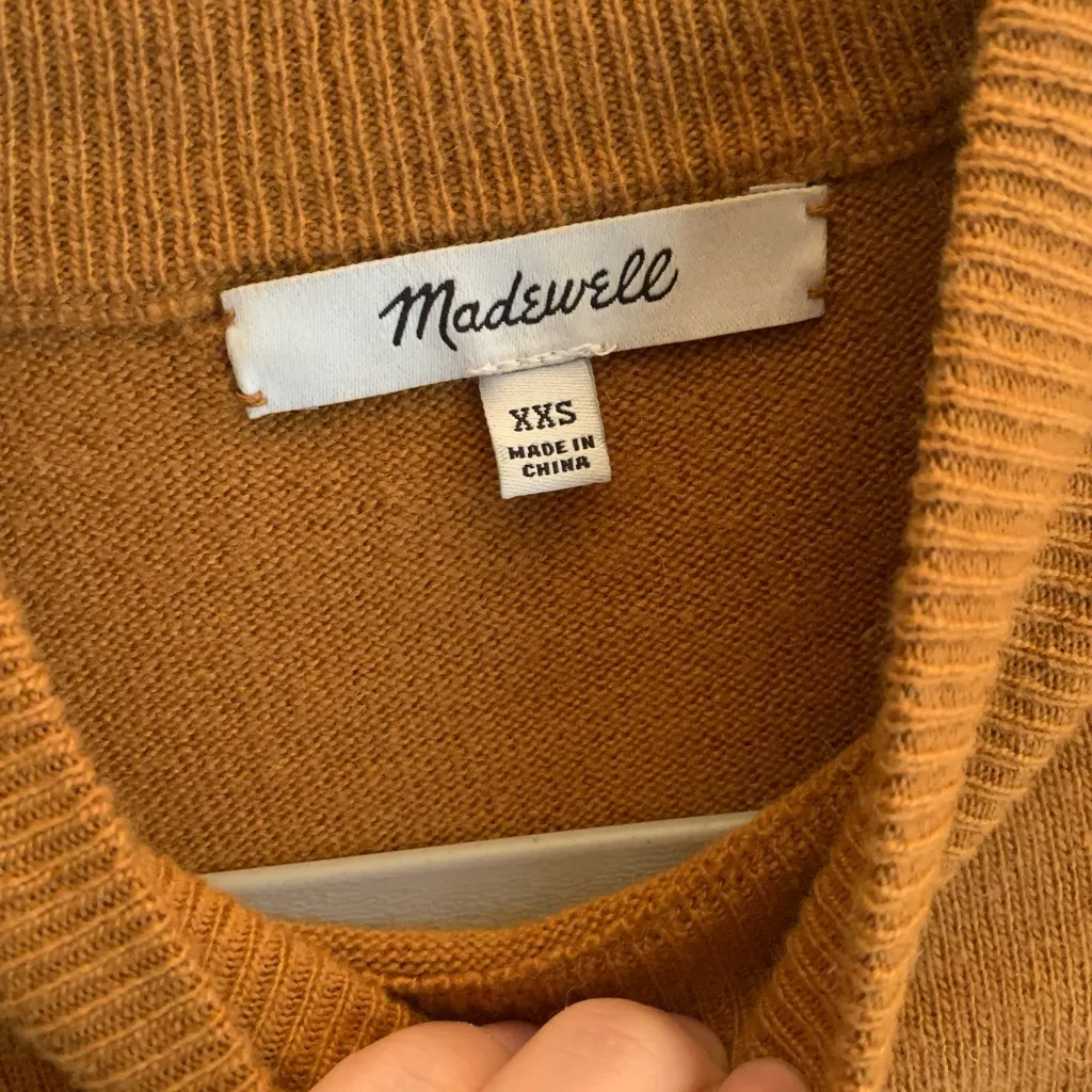 Madewell Women's Colorblock Sweater Size XXS Long Sleeve Top Shirt Winter - Image 3